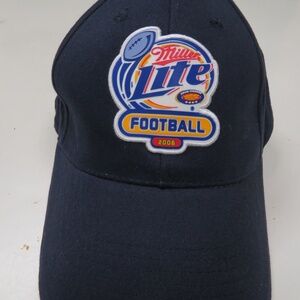 Miller LIte Football 2006 Hat Adjustable‎ Cap Blue